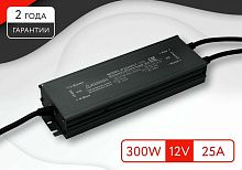 Блок питания для светодиодной ленты Piton 12В 25А 300Вт P300MCF-12V IP67 картинка 